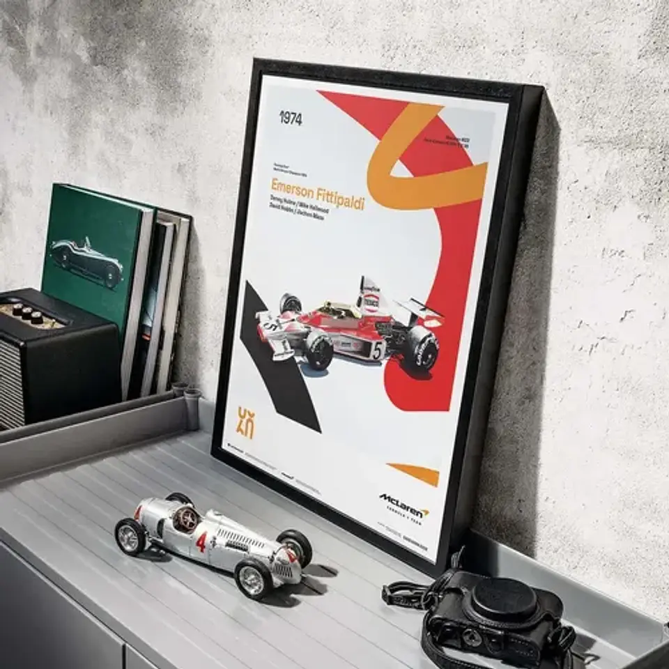 Cuadro Auto Mclaren Racing M23 | 1974 Emerson Fittipaldi F1 4