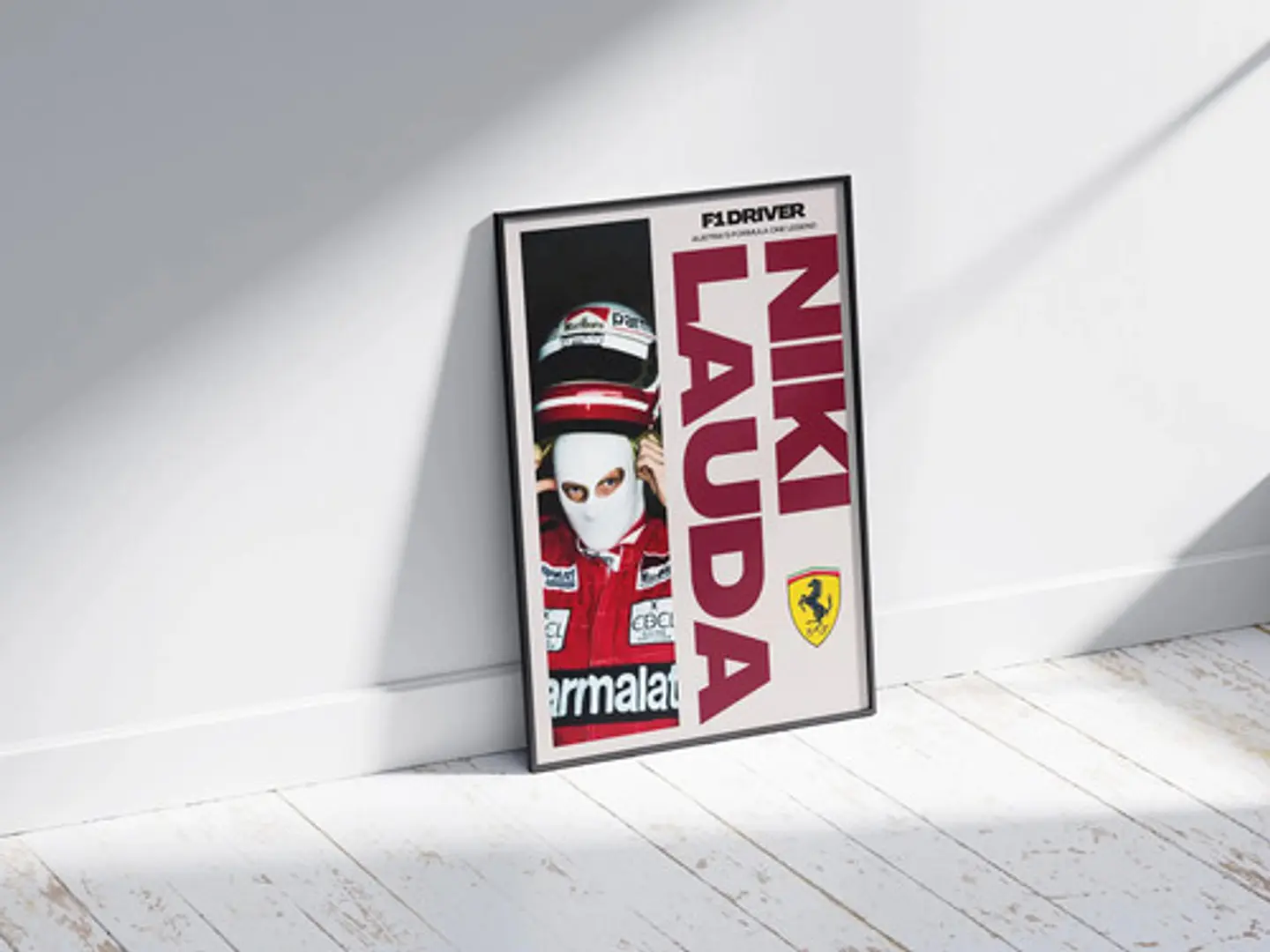 Cuadro F1 Niki Lauda Leyenda | Piloto Histórico + Marco 2