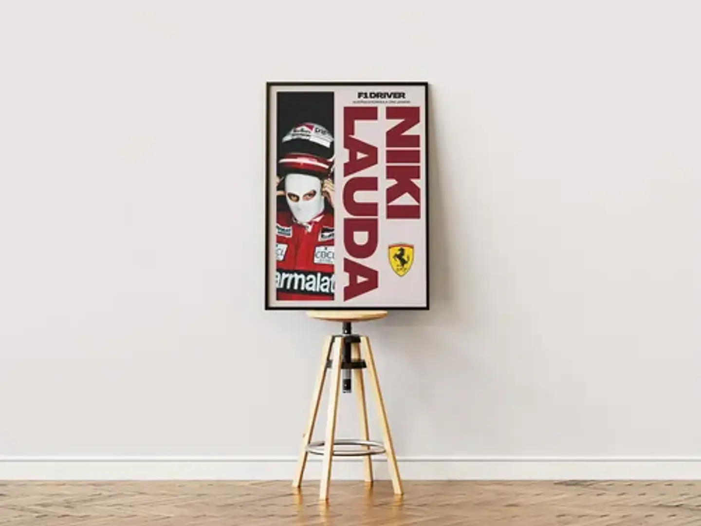 Cuadro F1 Niki Lauda Leyenda | Piloto Histórico + Marco 3