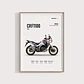 Cuadro Moto Honda Africa Twin Crf Deportivo + Marco - Miniatura 1