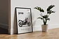 Cuadro Moto Honda Africa Twin Crf Deportivo + Marco - Miniatura 2