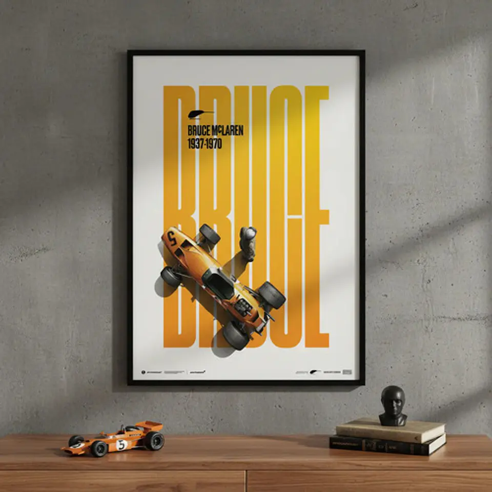 Cuadro Bruce Mclaren F1 + Marco 1