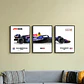 Set De 3 Cuadros Red Bull F1 Rb22: Verstappen Y Hadjar 2026 - Miniatura 3