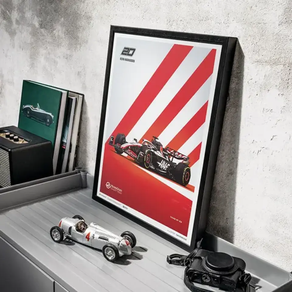 Cuadro Formula 1 Kevin Magnussen F1 + Marco 3