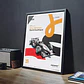 Cuadro Formula 1 Mika Häkkinen Y David Coulthard F1 + Marco - Miniatura 4