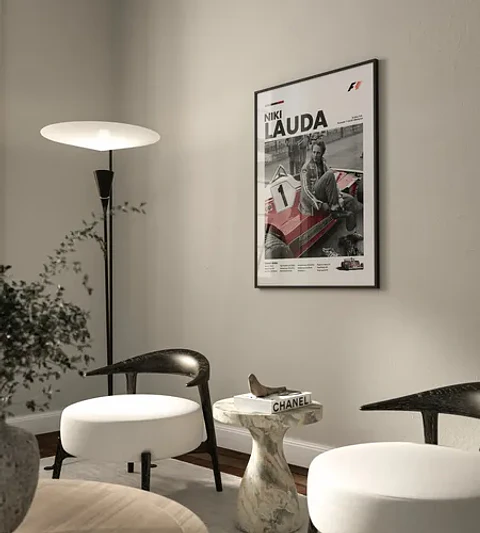 Cuadro Niki Lauda F1 | Piloto Histórico + Marco