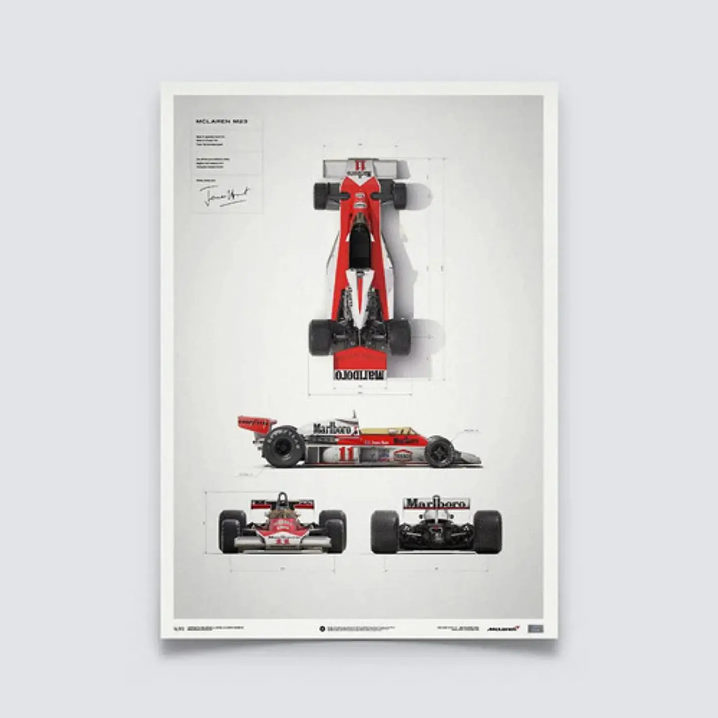 Cuadro Mclaren M23 | James Hunt F1 Formula 1 3