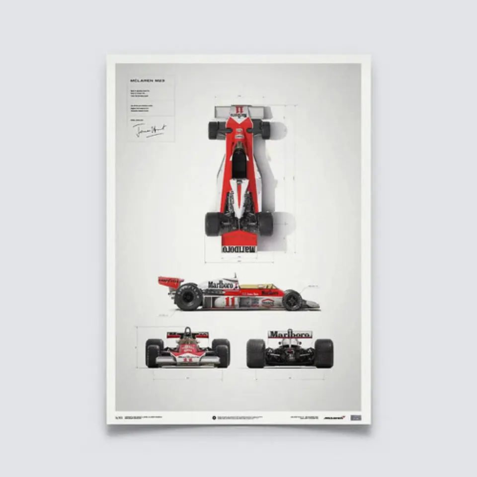 Cuadro Mclaren M23 | James Hunt F1 Formula 1 3