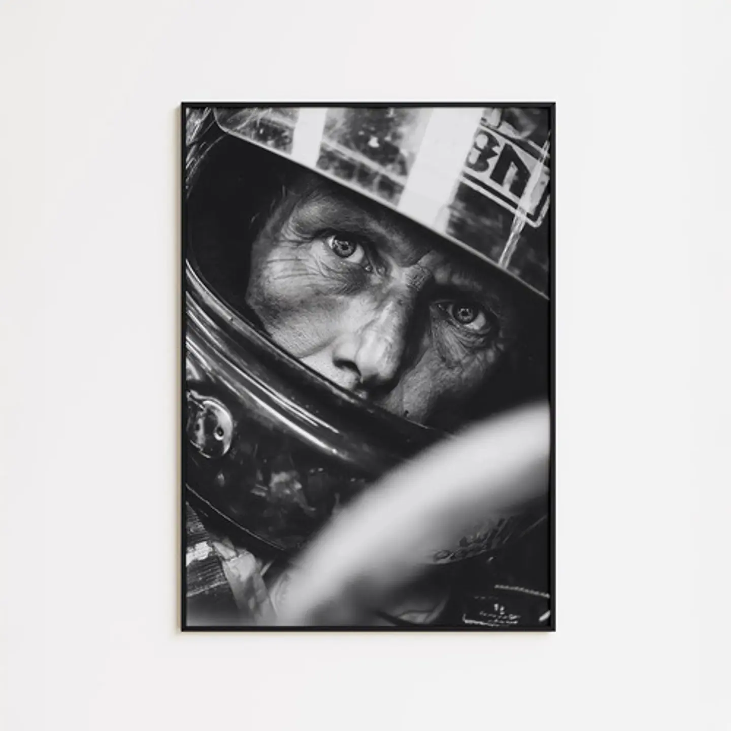 Cuadro Vintage Niki Lauda F1 | Piloto Histórico + Marco 1