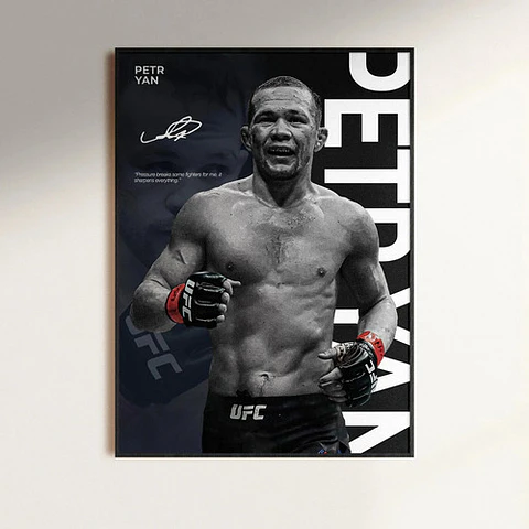 Cuadro Ufc Petr Yan Peso Gallo + Marco Negro