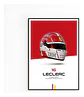 Cuadro Charles Leclerc F1 Casco Ferrari | Piloto Fórmula 1 - Miniatura 3