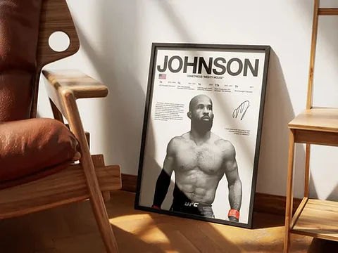 Cuadro Demetrious Mighty Mouse Johnson  Leyenda Ufc Y Mma