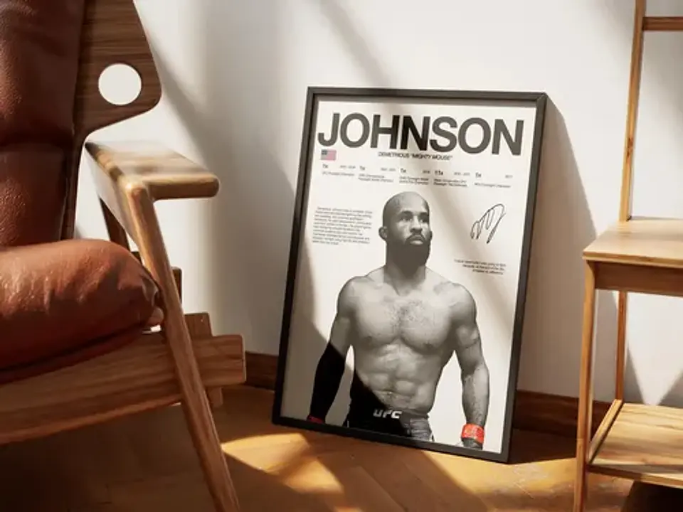 Cuadro Demetrious Mighty Mouse Johnson  Leyenda Ufc Y Mma 2