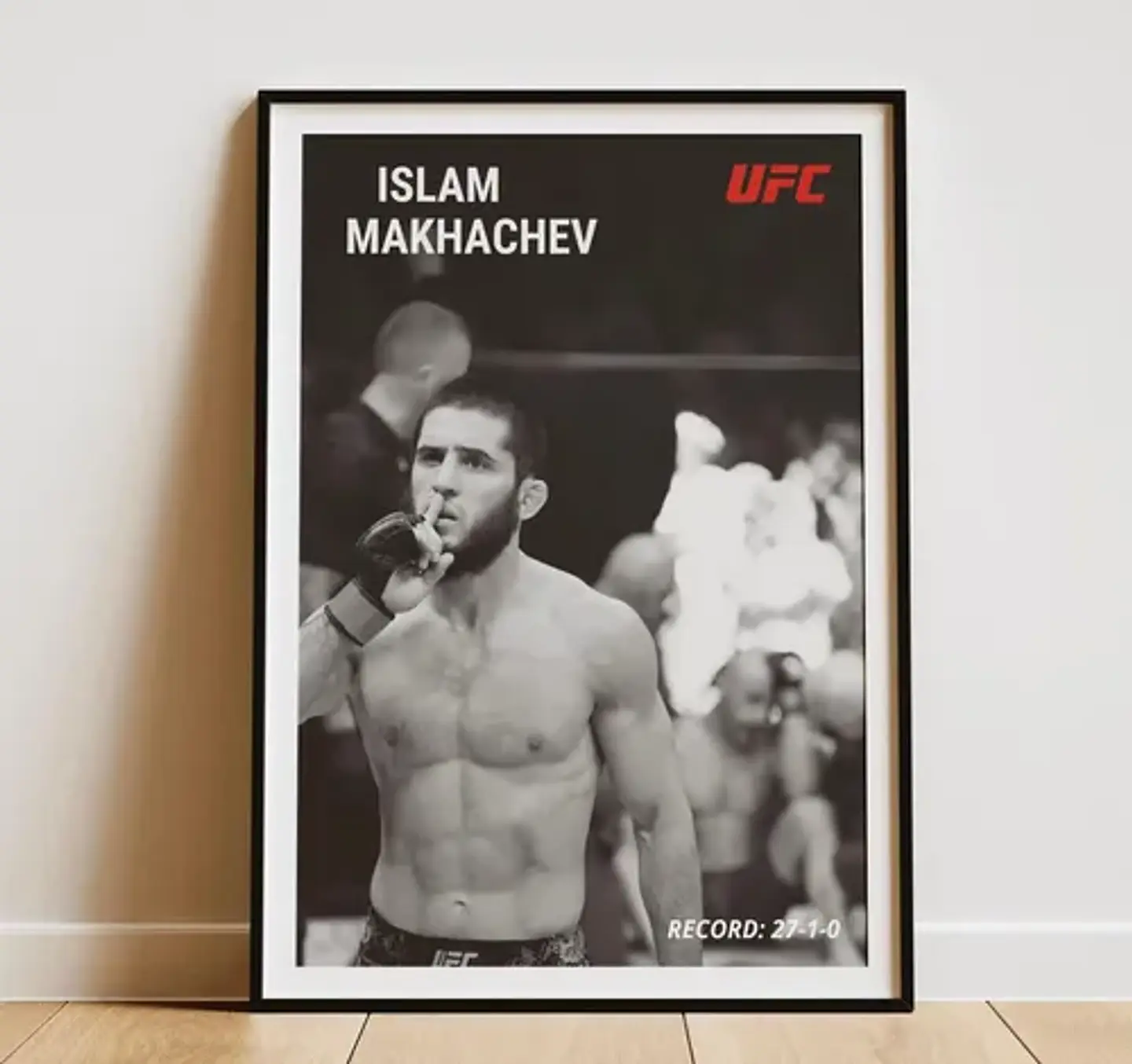 Cuadro De Islam Makhachev Ufc Peleador + Marco 4