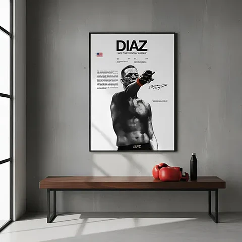 Cuadro Deportivo Nate The Stockton Slugger Diaz  Leyenda Ufc