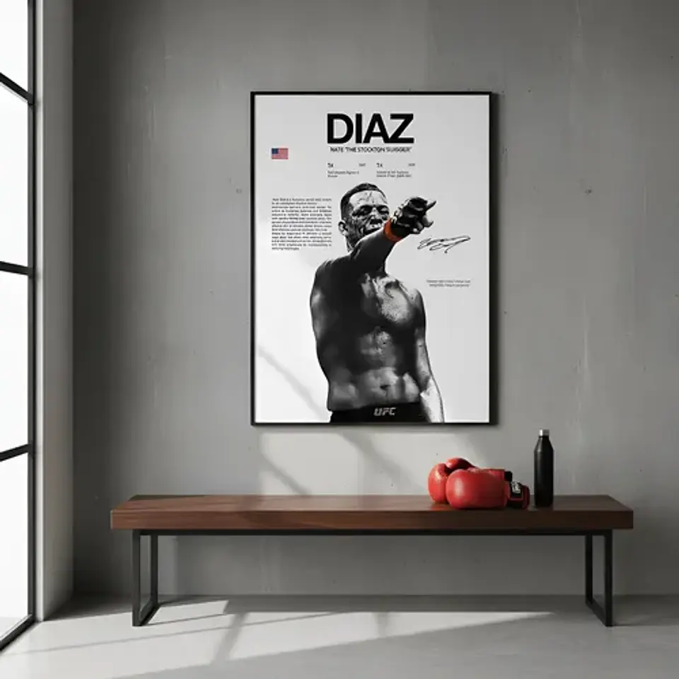 Cuadro Deportivo Nate The Stockton Slugger Diaz  Leyenda Ufc 2