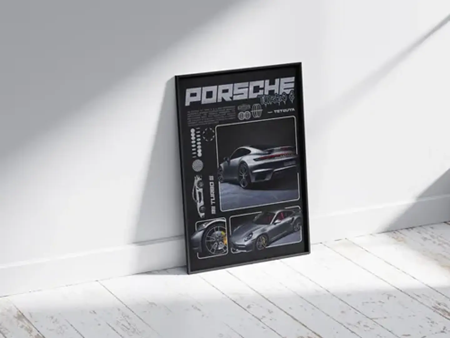 Cuadro Porsche 911 Turbo S | Automovilismo Deportivo + Marco 1