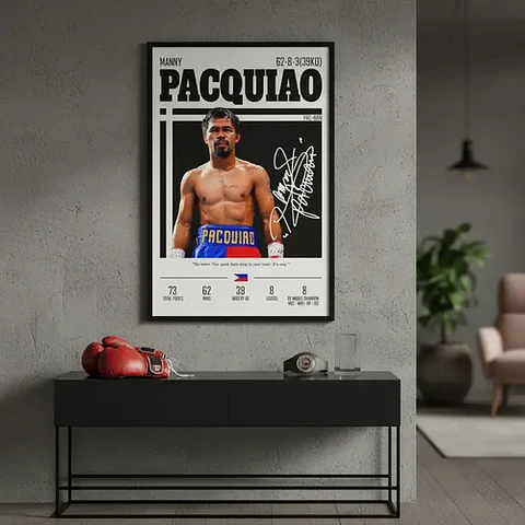 12 Cuadro Boxeadores Leyendas Del Boxeo + Marco
