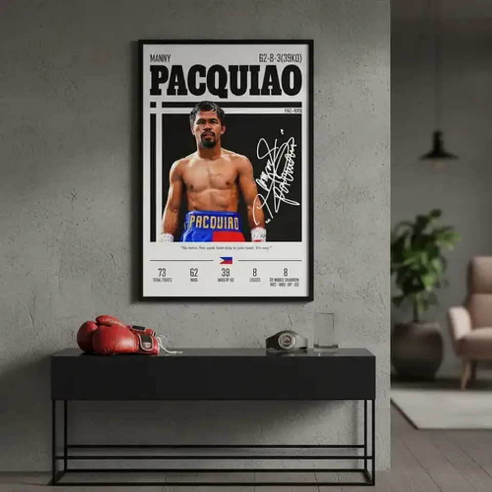 12 Cuadro Boxeadores Leyendas Del Boxeo + Marco 1