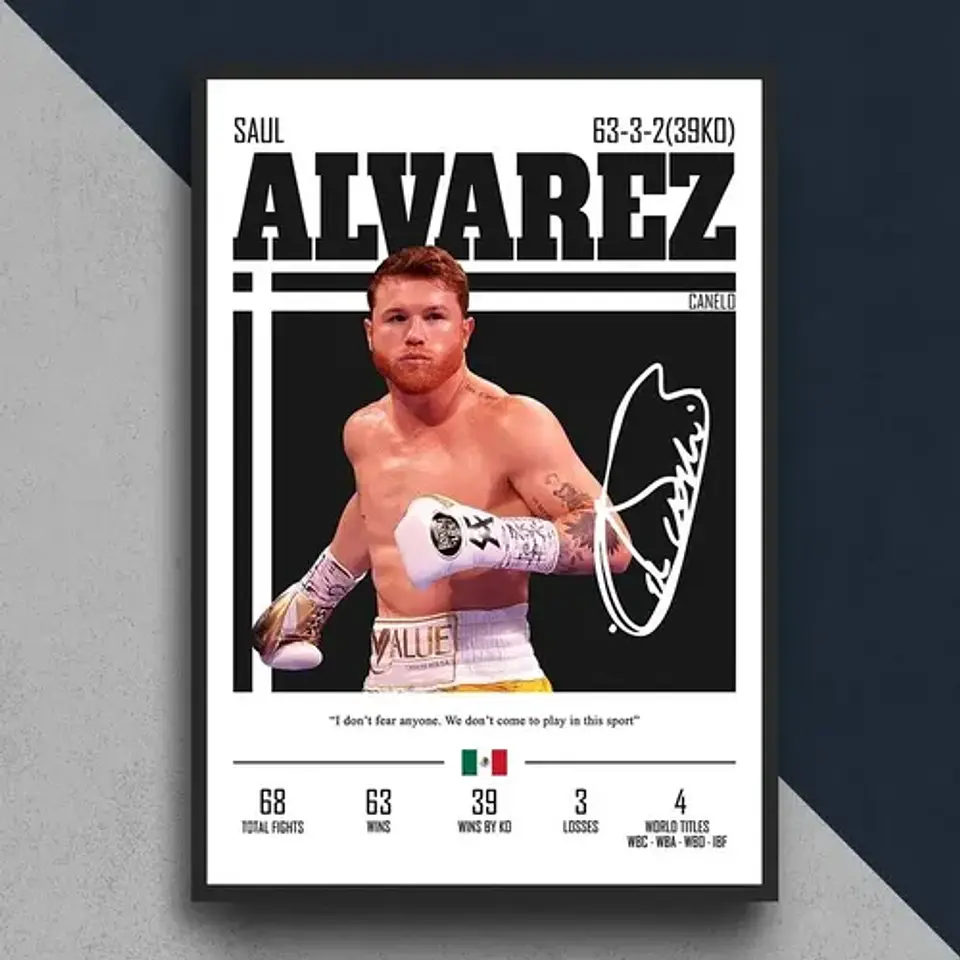 12 Cuadro Boxeadores Leyendas Del Boxeo + Marco 4