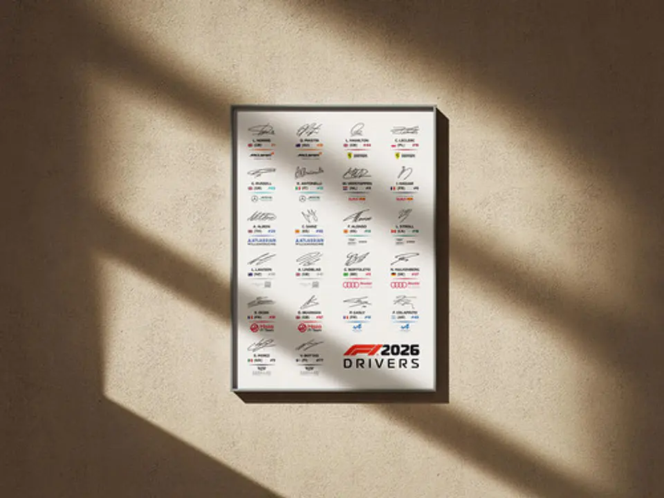 Cuadro Firmas De Pilotos De F1 2026 Colección Especial 4