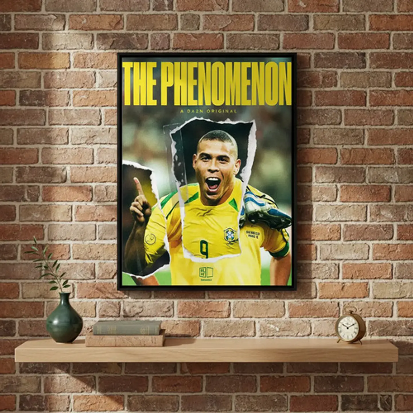 Cuadro Ronaldo Nazário Fútbol El Fenómeno + Marco 1