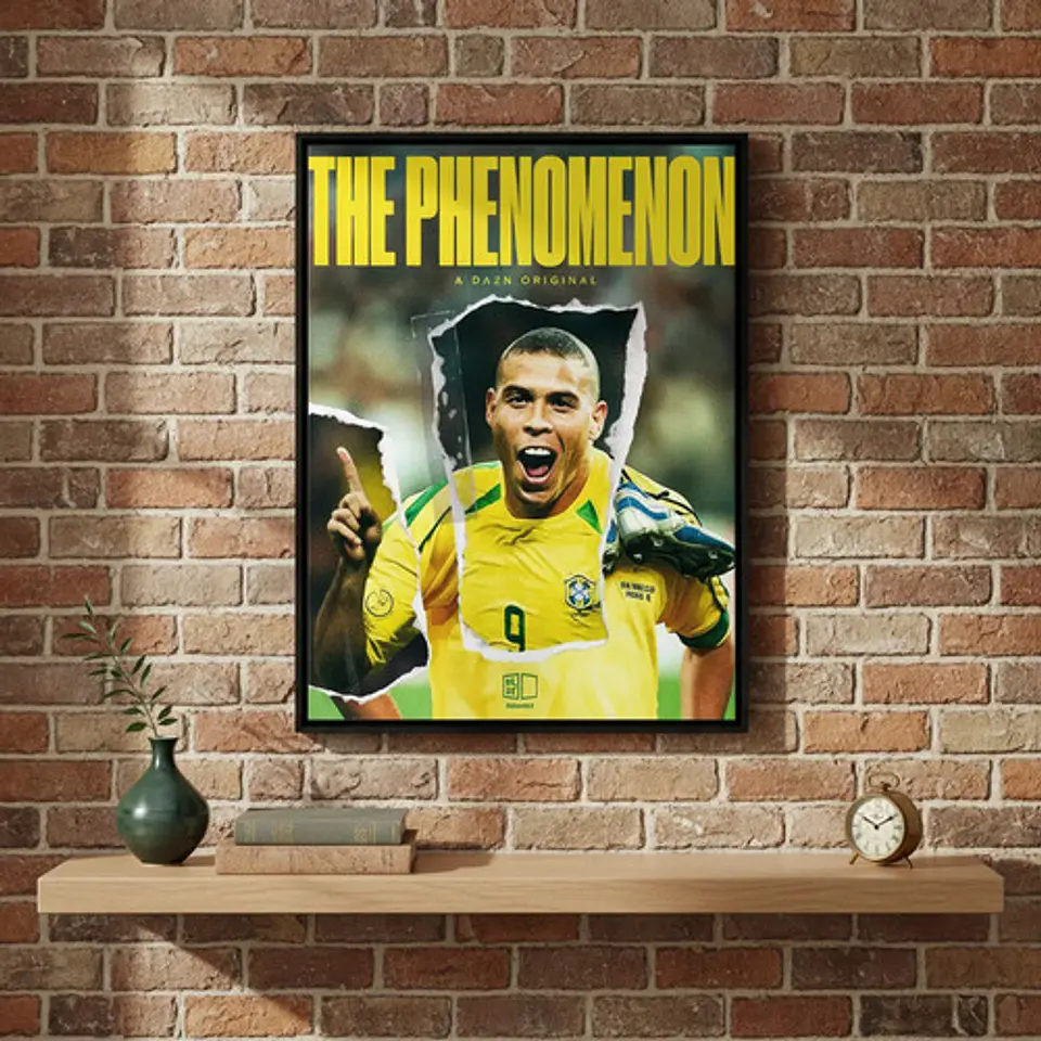 Cuadro Ronaldo Nazário Fútbol El Fenómeno + Marco 1
