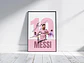 Cuadro Lionel Messi Inter De Miami | Fútbol + Marco - Miniatura 1