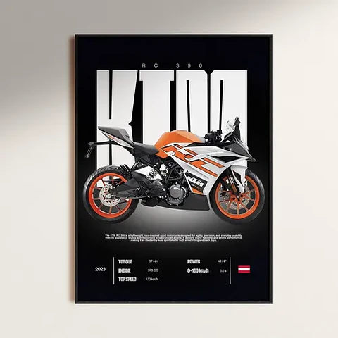 Cuadro Moto Ktm Rc 390 + Marco