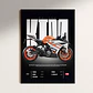 Cuadro Moto Ktm Rc 390 + Marco - Miniatura 2