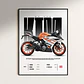 Cuadro Moto Ktm Rc 390 + Marco - Miniatura 3
