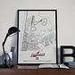 Cuadro Circuito Zandvoort F1 Países Bajos Formula 1 + Marco - Miniatura 3