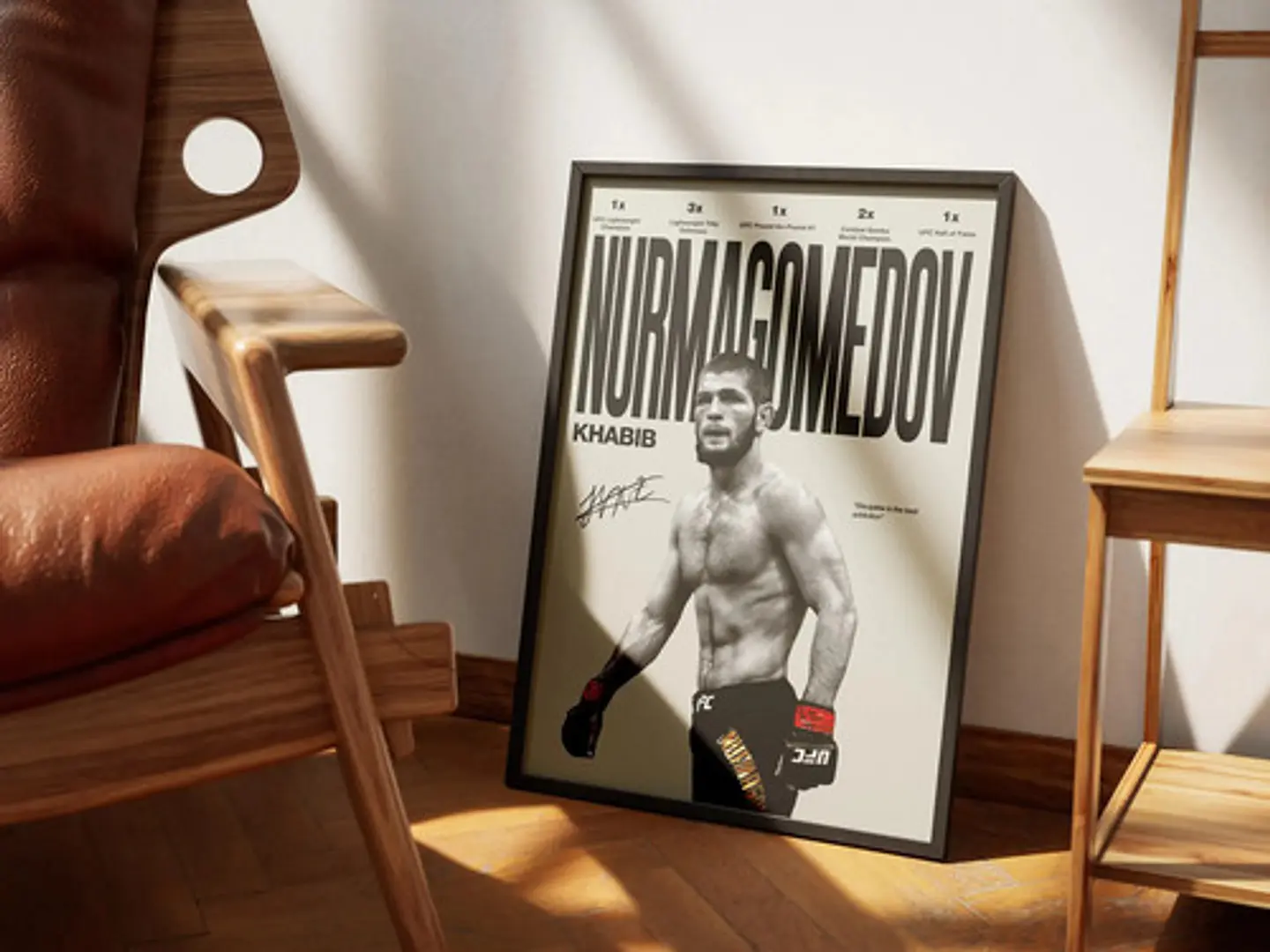 Cuadro Ufc Khabib Nurmagomedov Leyenda Peso Ligero + Marco 2