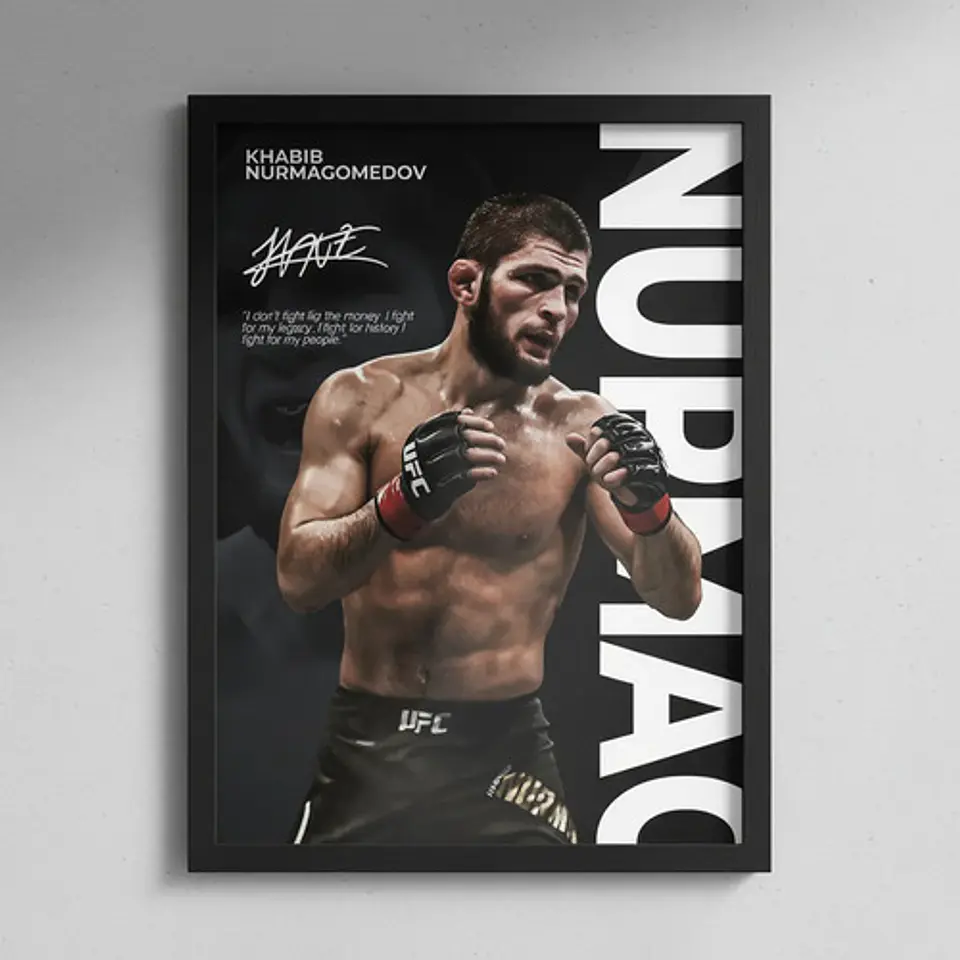 Cuadro Ufc Khabib Nurmagomedov Ex Campeón Peso Ligero Mma 2