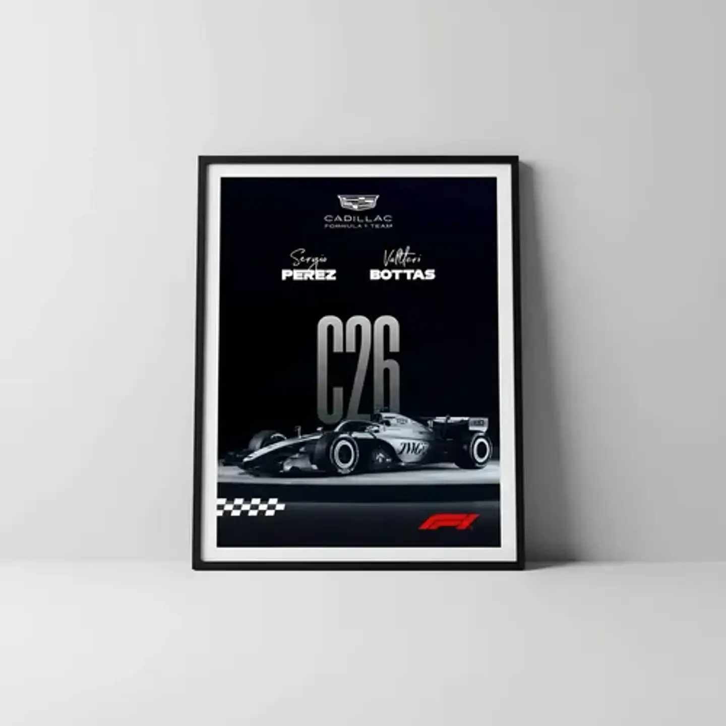 Cuadro Cadillac F1 Team Fórmula 1 Potencia Americana + Marco 1
