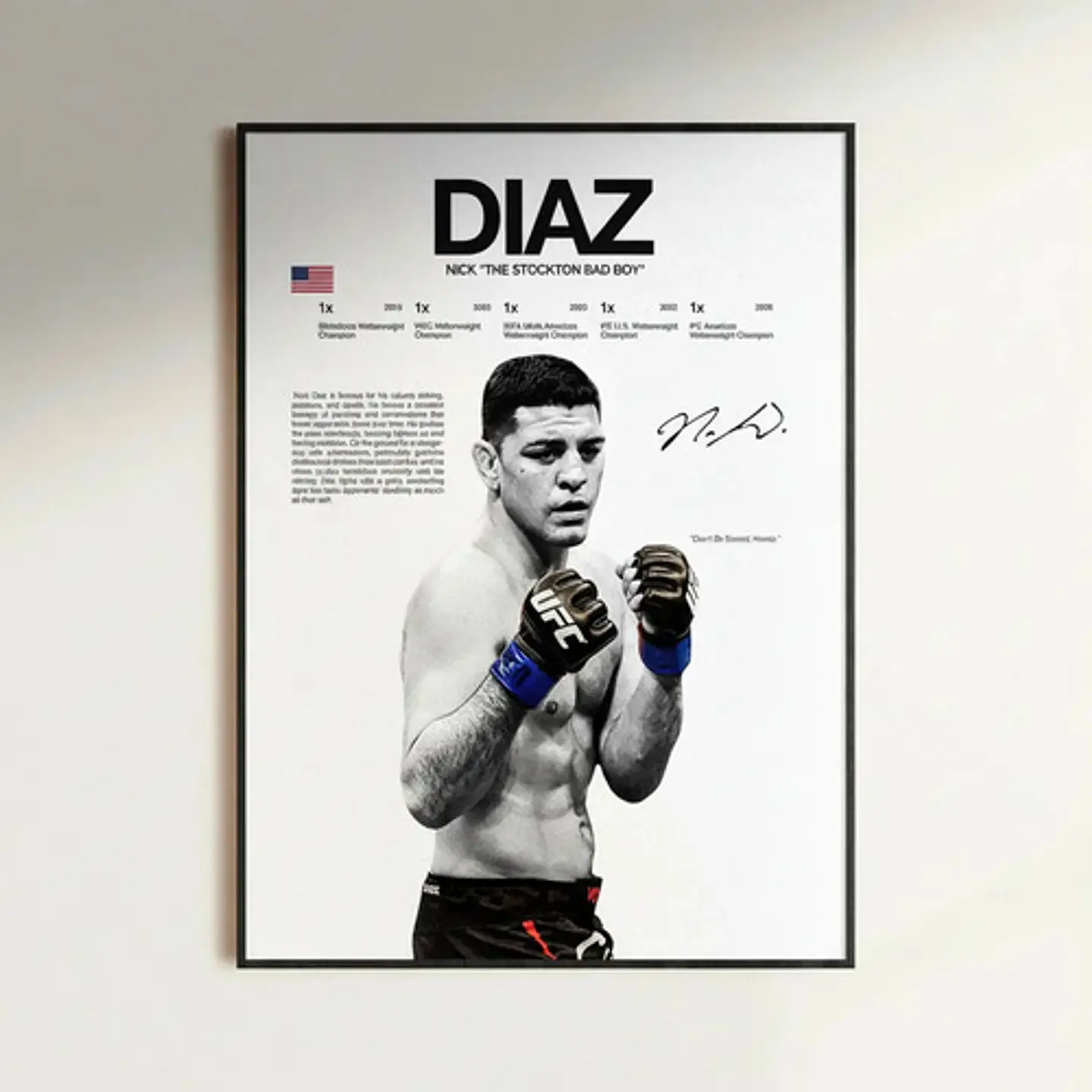 Cuadro Deportivo Nick The Stockton Slugger Diaz Ufc 2