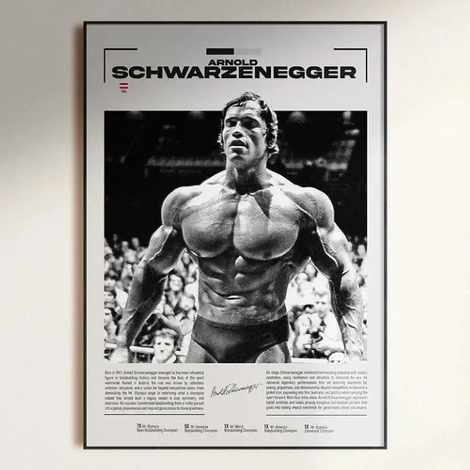 Cuadro Leyendas Mr. Olympia Bodybuilder Fisicoculturismo Gym 2