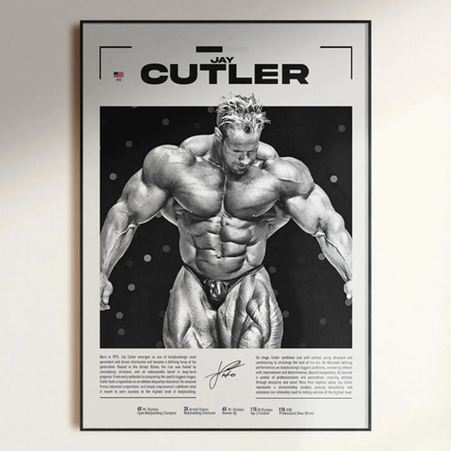 Cuadro Leyendas Mr. Olympia Bodybuilder Fisicoculturismo Gym 5