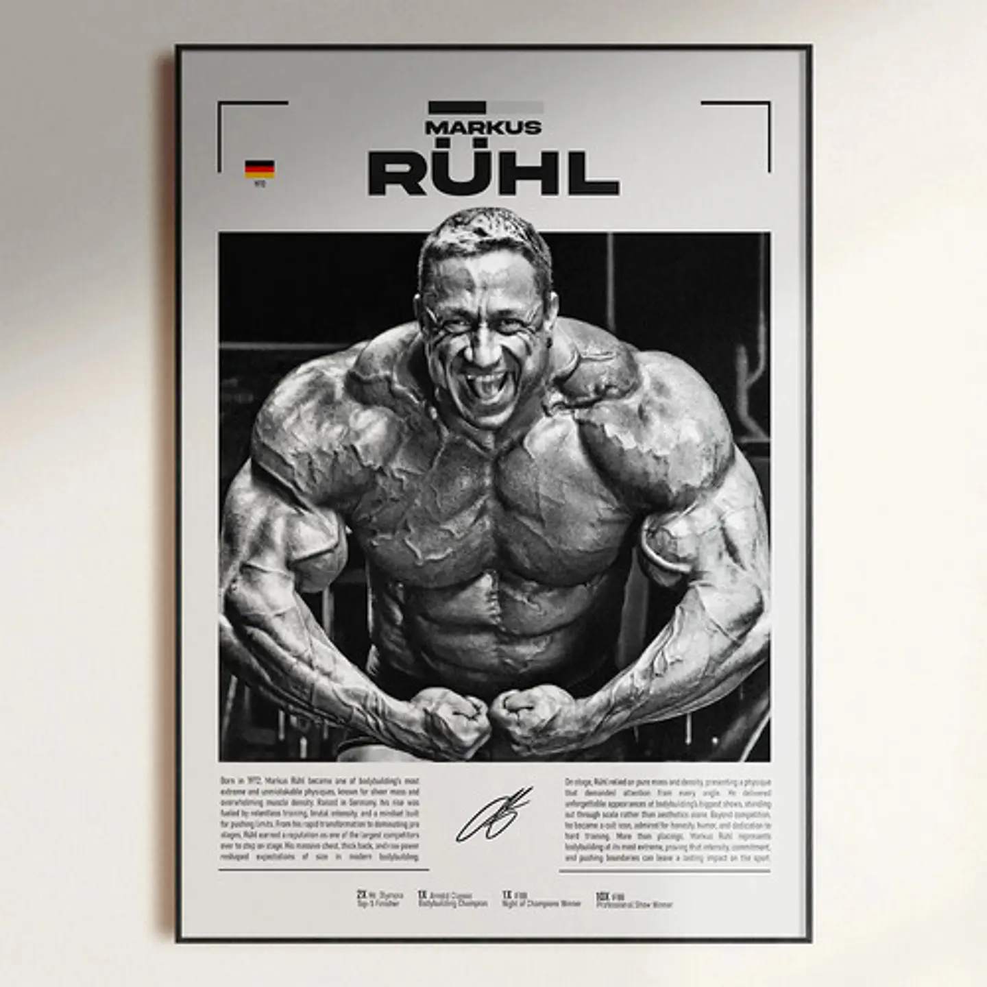 Cuadro Leyendas Mr. Olympia Bodybuilder Fisicoculturismo Gym 7