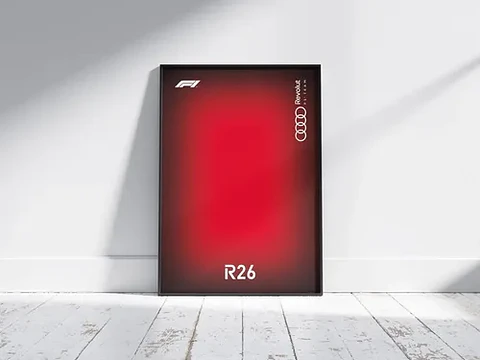 Cuadro Audi R26 F1 De Fórmula 1 + Marco