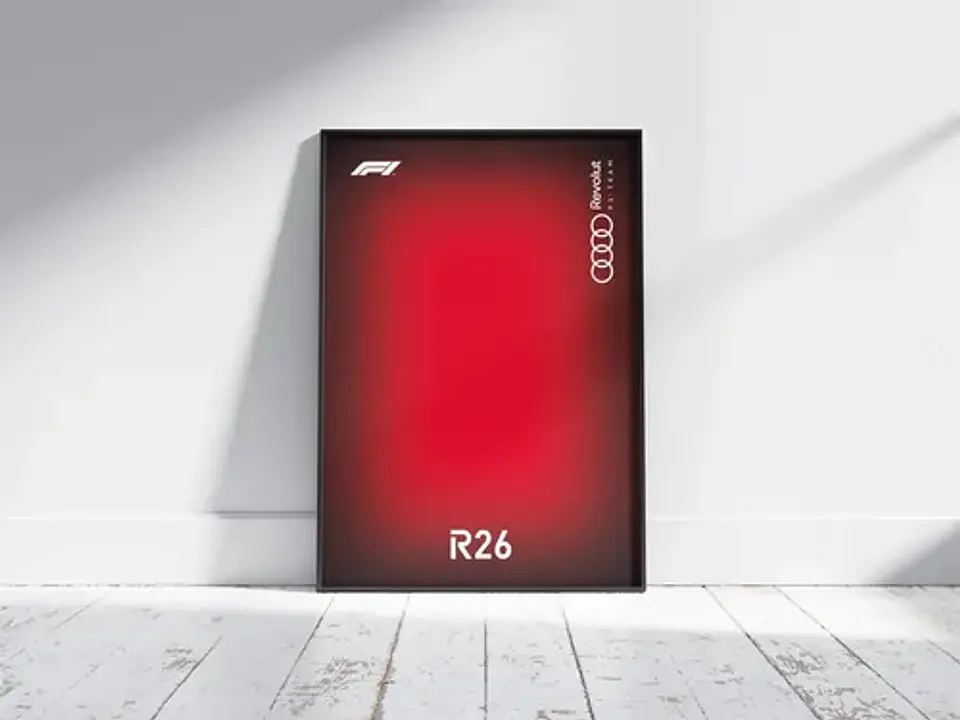 Cuadro Audi R26 F1 De Fórmula 1 + Marco 2