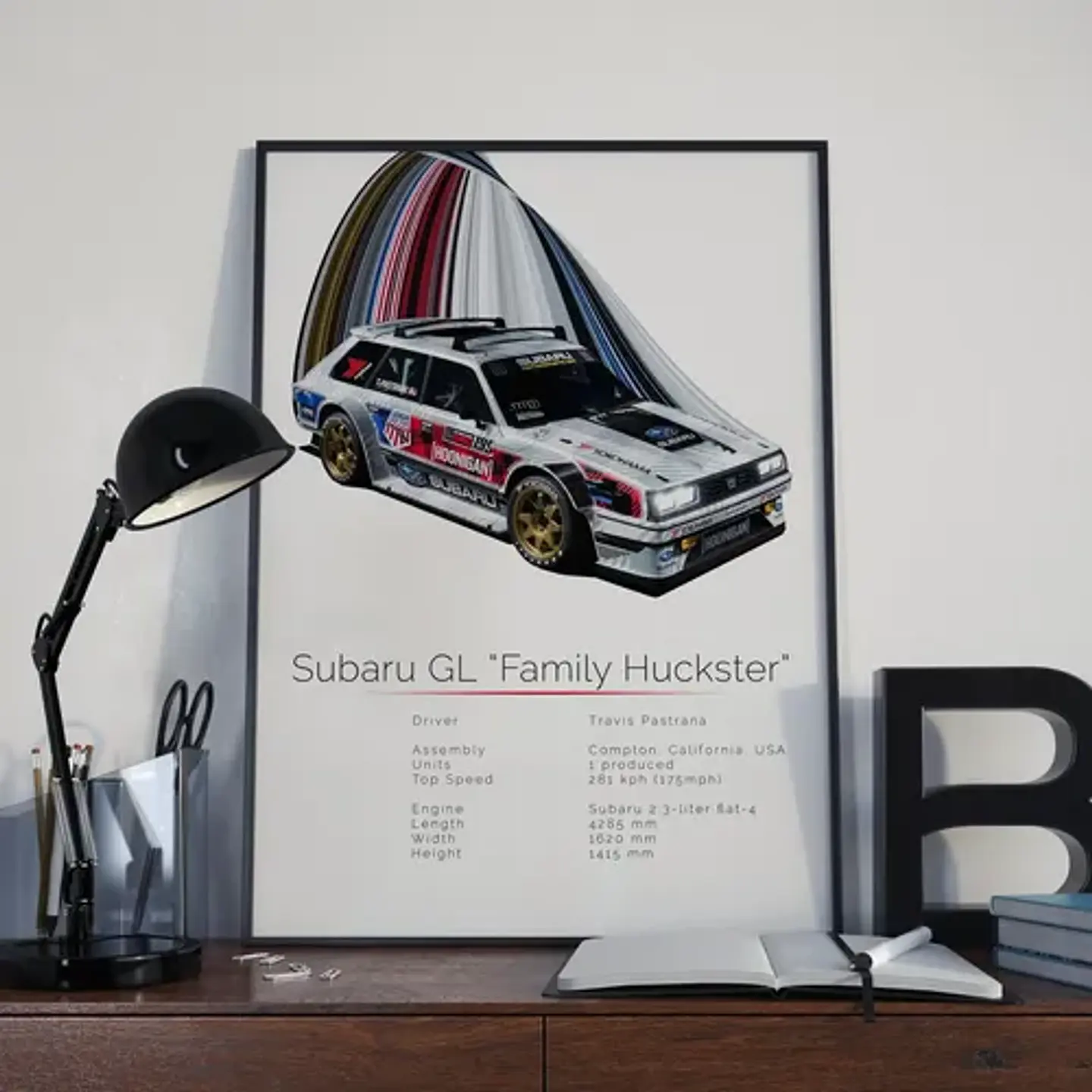Cuadro Auto Subaru Hoonigan Family Huckster Travis Pastrana 3