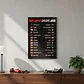 Cuadro Calendario De Fórmula 1 2026  Colección Especial - Miniatura 1