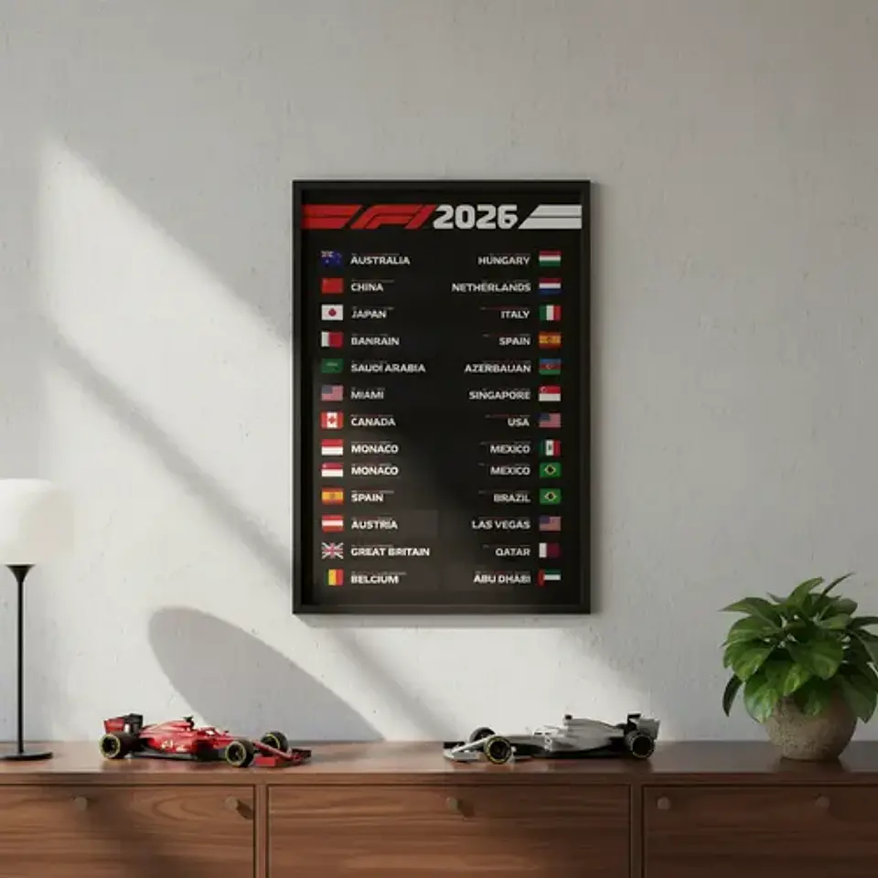 Cuadro Calendario De Fórmula 1 2026  Colección Especial 1