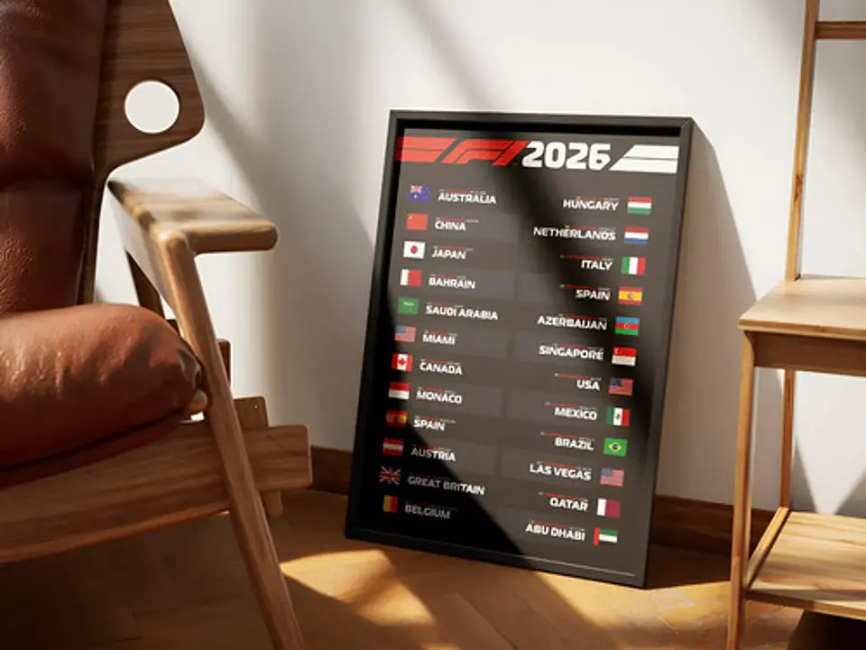 Cuadro Calendario De Fórmula 1 2026  Colección Especial 2