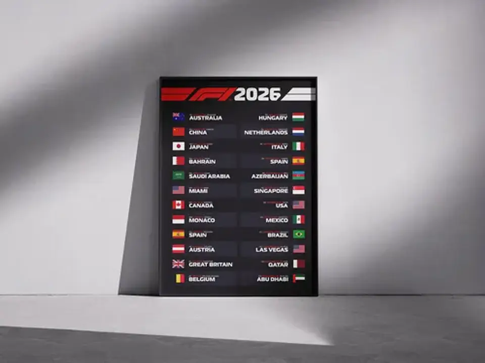 Cuadro Calendario De Fórmula 1 2026  Colección Especial 3