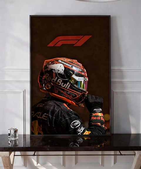 Cuadro Red Bull Racing F1 Max Verstappen Campeón Mundial  1 