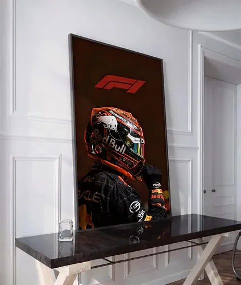 Cuadro Red Bull Racing F1 Max Verstappen Campeón Mundial  1 