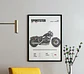Cuadro Moto Harley Davidson Sportster + Marco - Miniatura 1