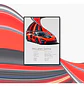 Cuadro Auto Mclaren Senna Naranja Supercar + Marco Negro - Miniatura 1